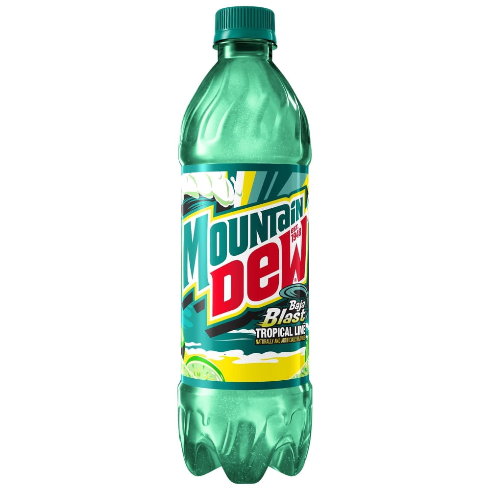 Mountain Dew Baja Blast Soda Bottles 6 CT / 16.9 fl oz - 2 Box