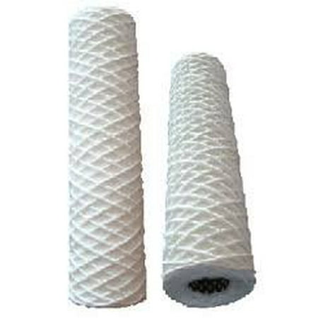 

Compatible to Campbell 1SHW Hot Water Sediment Cartridges 5 Micron 9 3/4 2 Pack by CFS