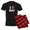 With Red Plaid Pant, variant on CafePress - I Heart Meat Men's Dark Pajamas - Men's Dark Loose Fit Cotton Pajama Set