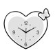 thumbnail image 4 of Reloj de pared con forma de corazón, reloj acrílico, decoración, reloj de tiempo, montaje en pared, arte de pared silencioso para comedor, interior,, 4 of 9