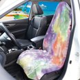 thumbnail image 3 of POLERO Terry Cloth Car Seat Cover Machine Washable, Compatible with Truck Seat Van, Bucket Seat Protector Fit for Sedan Vehicle Tie Dye Dandelion 1 Pack, 3 of 7