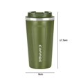 thumbnail image 3 of Taza de café de 380 ml/500 ml Taza de viaje respetuosa con el medio ambiente para la oficina en casa 500 ml verde Sywqhk Libre de BPA, 3 of 4