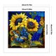 thumbnail image 2 of Hilo de algodón bordado completo Wdftyju punto de cruz girasol con vidriera 14CT, 2 of 9