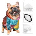 thumbnail image 3 of Balery Colorful Wool Balls Sudadera con Capucha para Perros Pequeños – Ropa para Mascotas, Disfraz para Perros y Gatos, Ideal para Fiestas y Cosplay-Small, 3 of 7