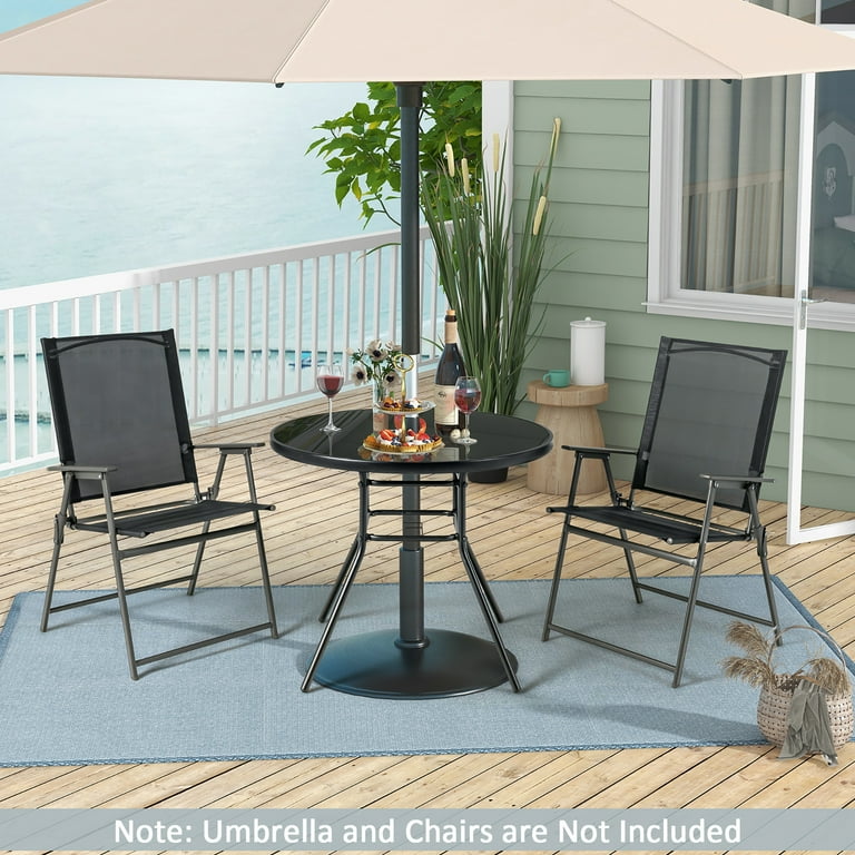 glass patio umbrella table cone 10 FT Umbrella, 3 Tier Outdoor with 8 Sturdy Fiber Ribs and Push Button Tilt, Outdoor Patio Umbrellas for Market Pool Garden Backyard, 1.5" Pole, Champagne ( ensuring lasting durability and protection. 2-2.5 Inch Patio Table Umbrella