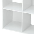 thumbnail image 4 of SuperDeal 9-Cube 3 Shelves Organizer MDF Cabinet Bookcase White, 4 of 10