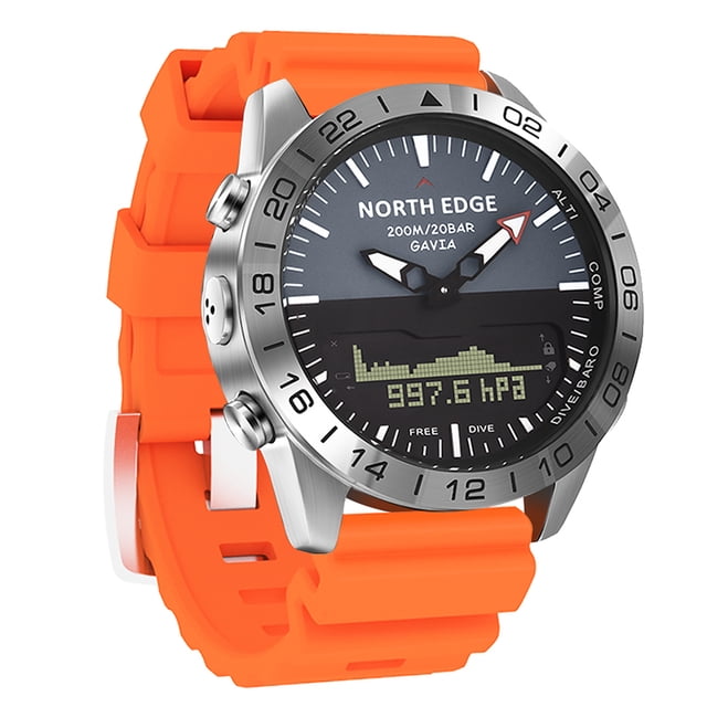 Reloj Reloj analógico digital deportivo para hombre, reloj de buceo, reloj de pulsera de acero para Tomshoo Reloj