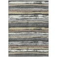 thumbnail image 2 of Addison Rugs Chantille Indoor/Outdoor Transitional Stripes Charcoal Washable Rectangle Rug, 8' x 10', 2 of 6