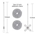 thumbnail image 4 of Extensor de cadena para ventilador de techo SmotecQ de 60 cm con vidrio esmerilado, 4 of 8