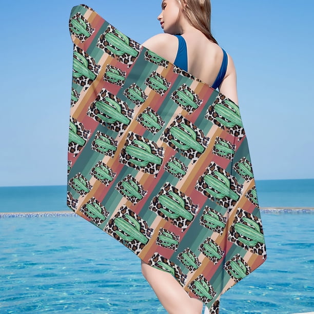 Xihbxyly Artículos de Clarence Toalla de playa de microfibra, súper liviana, colorida, toalla de baño, manta de playa a prueba de arena, toalla multiusos para viajes, piscina, 30 x 60 pulgadas