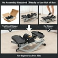 thumbnail image 6 of Lateral Rocking Fitness Stepper for Knees and Joints, Home Workout Machine, Portable Compact Side-to-Side Steppers for Legs, Glutes, Absz, Low-Impact Lateral Steppers, 6 of 7