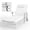 Classic White, variant on CIOKEA Aluminum Outdoor Chaise Lounge Chair Set of 2 with Pillow & Armrest, Patio Lounge Chair with 5-Position Adjustable Recliner & Wheels for Poolside Backyard, White