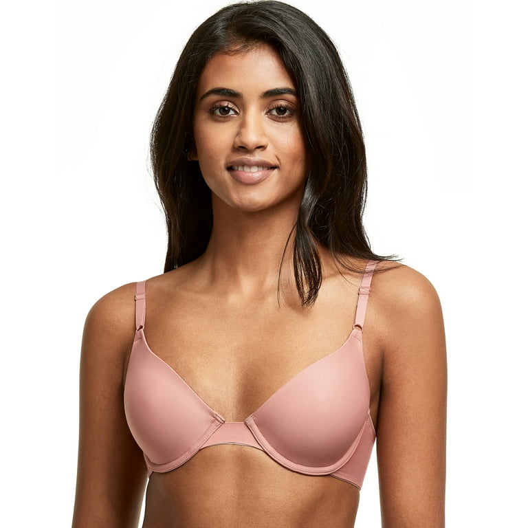 Maidenform Womens One Fab Fit Tailored T-Shirt Bra, 36C, Misted Rose