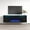 Black, variant on Giza BL-EF Floating Fireplace TV Stand for TVs up to 70", Modern High Gloss 63" Entertainment Center, Wall Mounted Electric Fireplace TV Media Console with Storage Cabinets and LED Lights