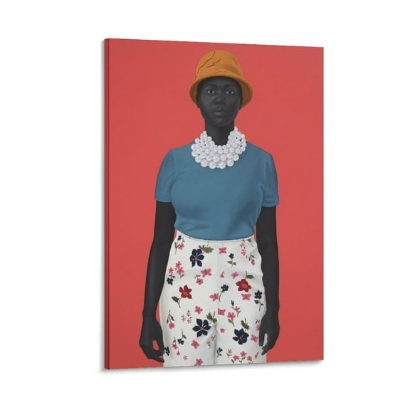 Amy Sherald-She Had An Inside And An Outside Now And Suddenly She Knew How Not to Mix Them (2018) Canvas Art Poster and Wall Art Picture Print Modern Family bedroom Decor Posters 12x18inch(30x45cm)