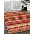 thumbnail image 3 of Ahgly Company Machine Washable Indoor Rectangle Industrial Modern Mango Orange Area Rugs, 2' x 4', 3 of 7