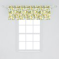 thumbnail image 2 of Ambesonne Kitchen Window Valance, Exotic Delicious Garden, 54" X 18", Fern Green Yellow White, 2 of 3