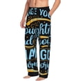 thumbnail image 6 of Fuzoiu Not All Those Who Wander Are Lost 2 Print Men's Pajama Pants,Lounge Pants for Men,Lounge PJ Bottoms,Sleepwear Pants with Drawstring Pockets -Medium, 6 of 6