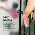 thumbnail image 4 of Metal Dog Playpen, 8-Panel 24" Pet Playpen, Indoor/Outdoor Dog Fence, Foldable, Black, 4 of 9