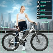 Vivi Electric Bike for Adults 26 Electric Mountain Bike 500W Cruise Control Electric Commuter Bike 21 Speed with Removable 48V Battery Up to 50 Miles