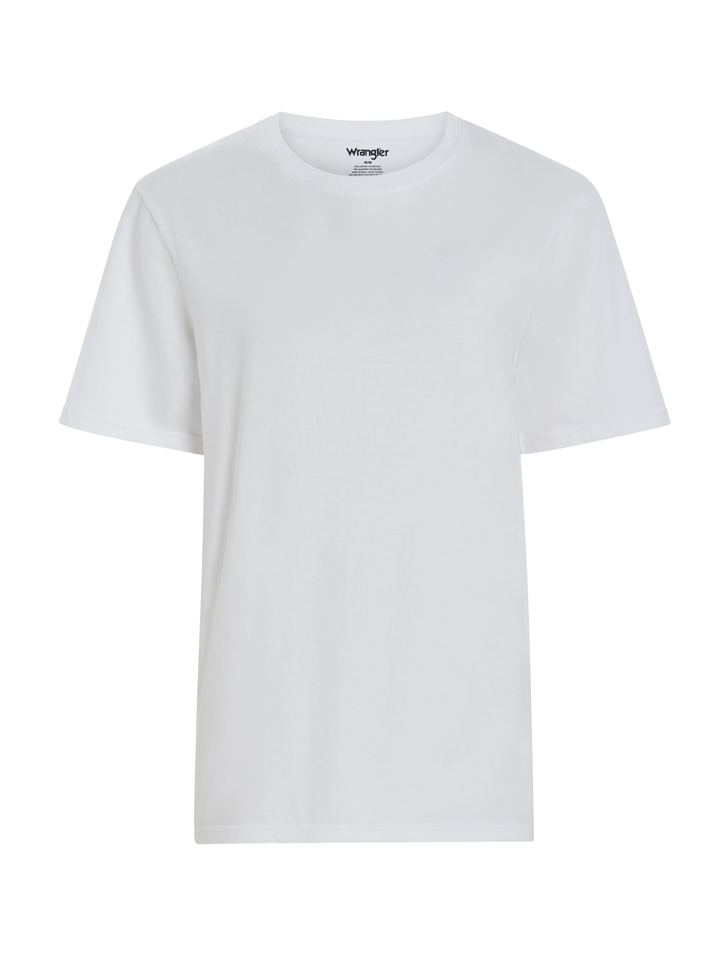 Wrangler Crew Neck Cotton Stretch Soft Undershirts for Men, 6-Pack (S-3XL)