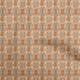 thumbnail image 1 of oneOone Georgette Viscose Orange Fabric Asian Kilim Fabric For Sewing Printed Craft Fabric By The Yard 42 Inch Wide, 1 of 5