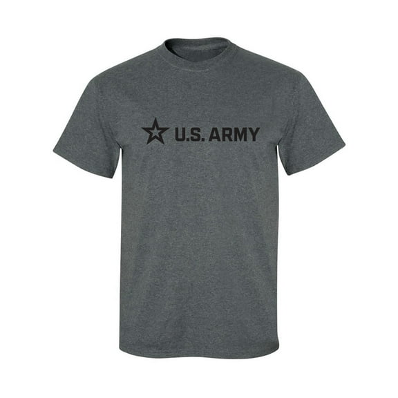 Sleek "US Army Star" Black InkAdult Short Sleeve T-shirt