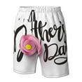 thumbnail image 6 of Uemuo Happy Mother's Day (3) Pattern Men's Swim Trunks Hawaiian Beach Bathing Suit Swimsuits Beach Quick-Dry Shorts with Pockets-XX-Large, 6 of 9