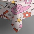 thumbnail image 4 of Pink Baseball Fun Pattern Rectangle Tablecloth 60"x102",Waterproof Polyester Rectangle Table Cloth, Wipeable Spillproof Polyester Tablecloth for Dining, Camping, Indoor and Outdoor, 4 of 6