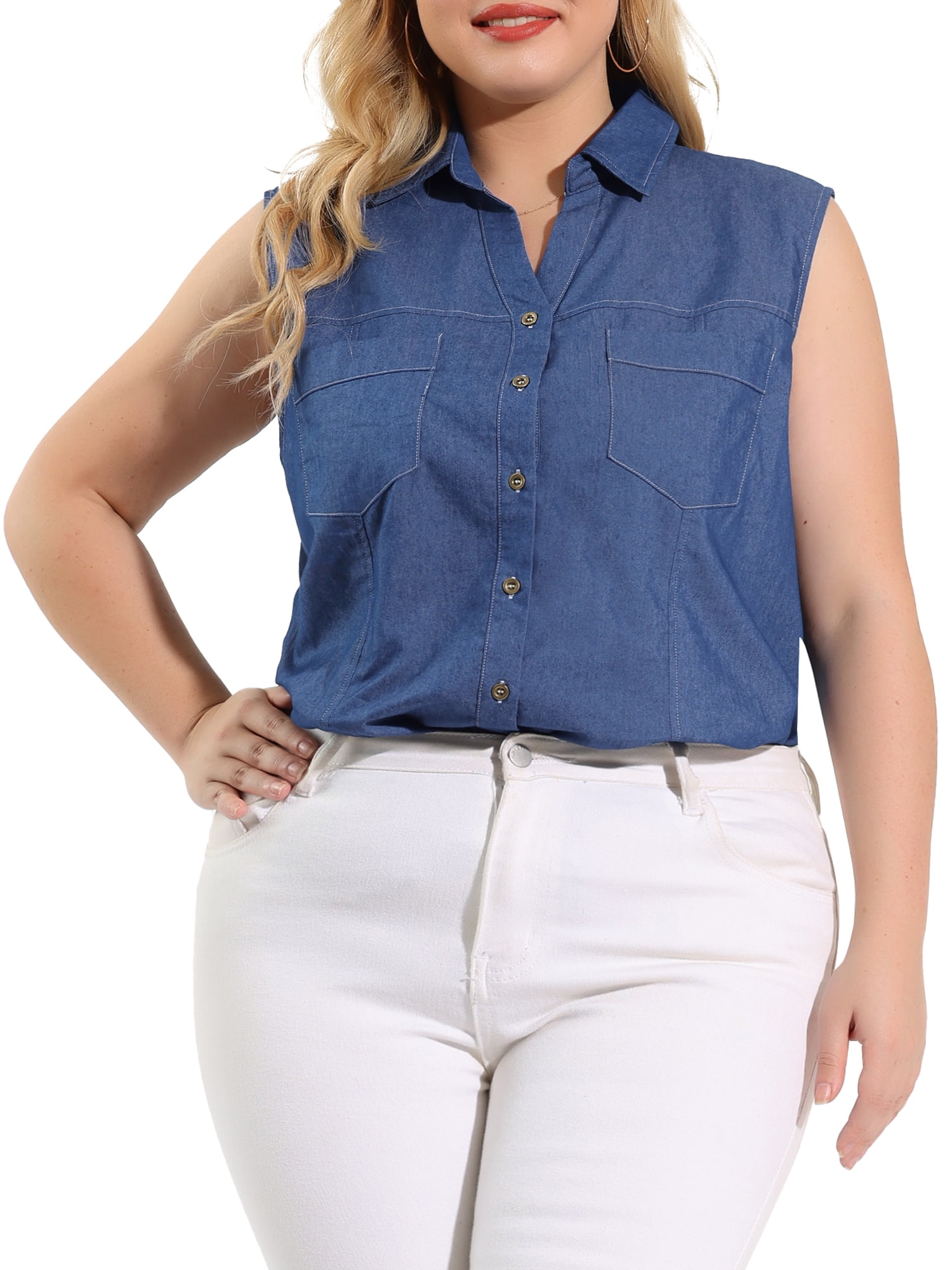 Agnes Orinda Women's Plus Size Denim 
