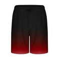 thumbnail image 5 of Men's Gradient Summer Shorts - Elastic Drawstring Waist | Casual Stretch Shorts for Home, Sleep & Everyday Comfort, 5 of 5