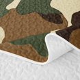 thumbnail image 5 of Erosebridal Duck Hunting Camo Quilt King,Green Wild Duck Outdoor Camouflage King Coverlet Set For Boys,3pcs, 5 of 7