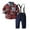 Navy, variant on VERUGU Boys' Clothing Sets Newborn Infant Winter Long Sleeve Solid Tops with Bow Tie Suspender Trousers Suit Gentleman formal Clothes Two-Piece Set