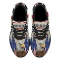 thumbnail image 2 of God Bless America Shoes Patriotic Eagle Independence Day Print Sneakers Lightweight Comfortable Running Shoes for Men Women Black Size 8.5, 2 of 7