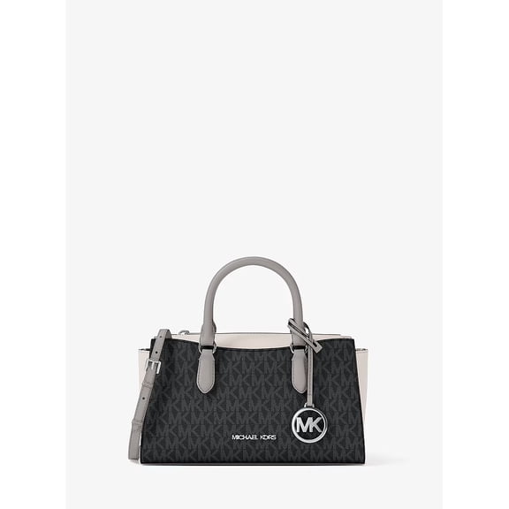 Michael Kors Arden Small Color-Block Signature Logo Messenger Bag - Black Multi