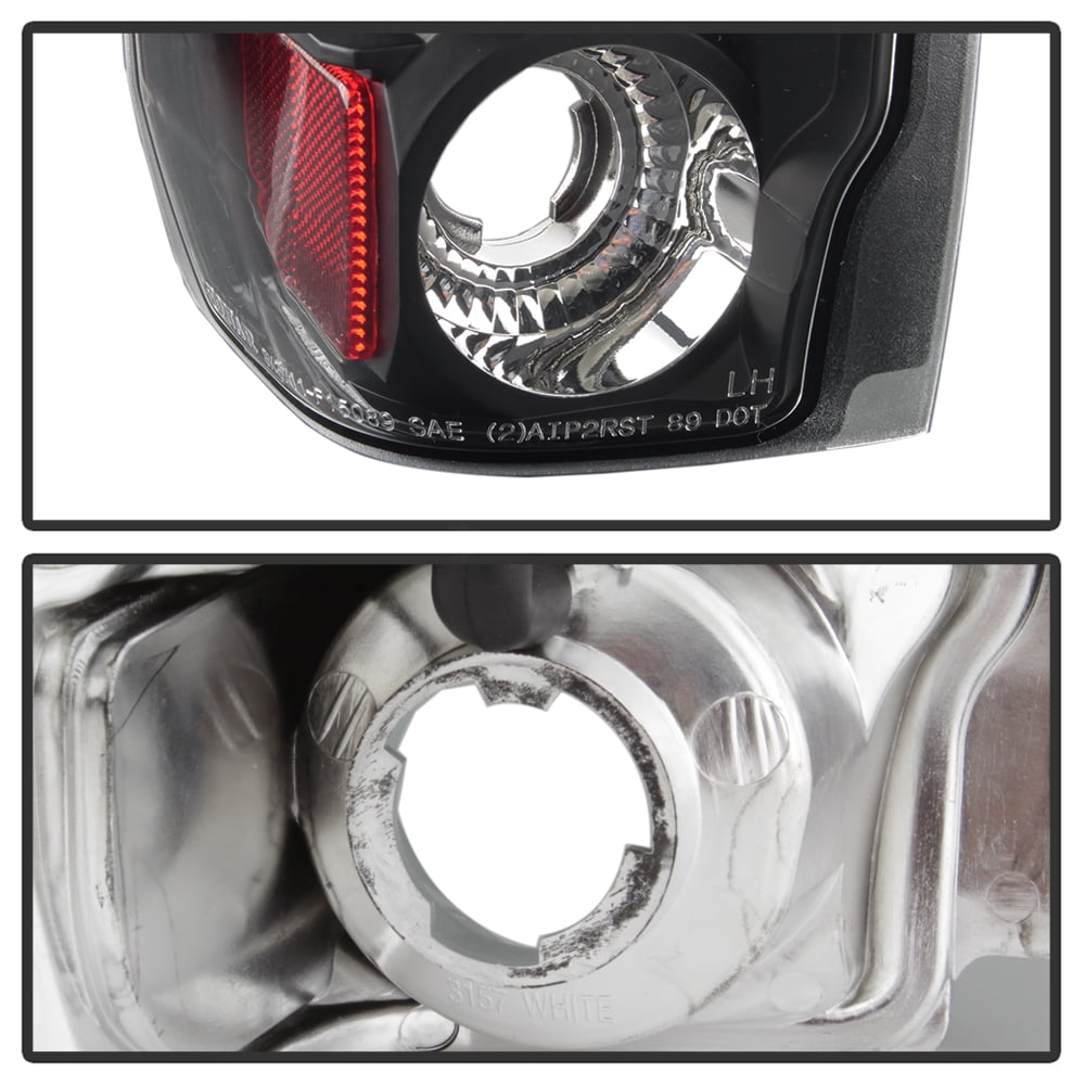AKKON - For Ford F150 F250 Bronco I Pickup Truck Black Bezel Rear Tail Lights Brake Driver/Passenger Lamps