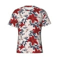 thumbnail image 3 of Naloa Lilies Flowers Men's T-Shirt Sport T-shirt Men's Basic Tee Casual Men's Shirt, Round Neck, Short Sleeves - Medium, 3 of 5