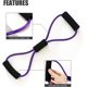 thumbnail image 4 of 3pcs resistance bands, yoga pilates squat, muscle training gym expander resistance training bands, sliding disc, lumbar disc, massager, 4 of 4
