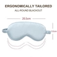 thumbnail image 2 of Antifaz para dormir, suave venda para los ojos para dormir para mujeres, cubierta para sombra de ojos con gomas para el pelo de satén y diadema, regalo de boda, 2 of 5