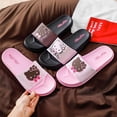 thumbnail image 4 of Sanrio-Zapatillas de Hello Kitty para mujer, chanclas planas a la moda Y2k para niña, sandalias gruesas para el hogar con Gato Kt, 4 of 7