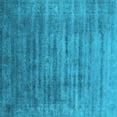 thumbnail image 1 of Ahgly Company Indoor Square Oriental Light Blue Industrial Area Rugs, 4' Square, 1 of 4