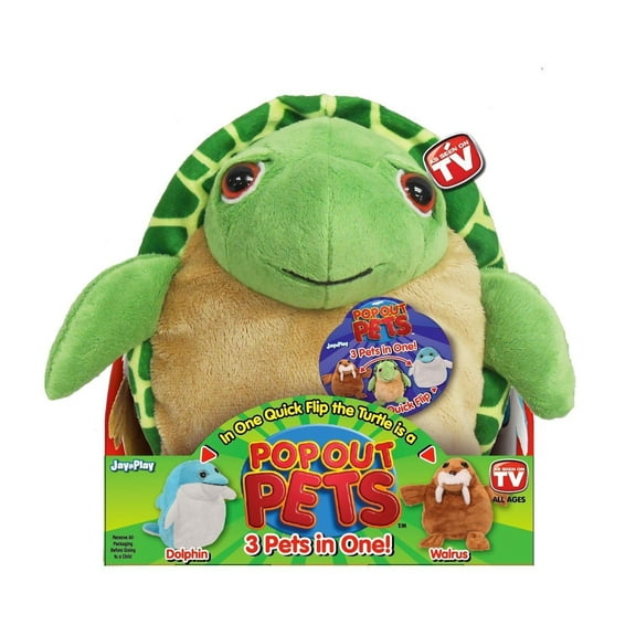 As Seen on TV Pop Out Pets "Ocean" Turtle, Dolphin, Walrus