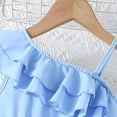 thumbnail image 5 of Coerni Girls One Shoulder Flower Girl Dress Kids Toddler Lace Tulle Tutu Long Dress Princess Dresses Sequin Tulle Ball Gown, 5 of 6