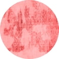 thumbnail image 1 of Ahgly Company Indoor Round Abstract Red Modern Area Rugs, 6' Round, 1 of 4
