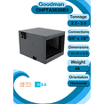thumbnail image 3 of Goodman 2.5 ton 15.2 SEER2 Complete Split System with horizontal coil and single stage 80% AFUE 80k BTU furnace with install accessories! (GLXS4BA3010 CHPTA3630B3 GR9S800803BN), 3 of 4