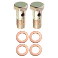 thumbnail image 1 of Unique Bargains 2 Set Single Banjo Bolt Brake Fitting Adapter Kit M12x1.5 Brake Line Thread with 12mm Washers, 1 of 6