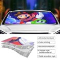 thumbnail image 3 of Super Mario Car Windshield Sun Shades, Front Windshield Sun Shade For Car Truck Suv, Foldable Sun Visor, Hardened Reflector Shield Cover, Keeps Your Vehicle Cool, 3 of 9