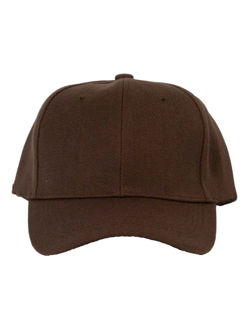 TOP HEADWEAR Men's Plain Baseball Cap - Adjustable Solid Color Ball Hat, Pre-Curved Brim, Six-Panel Design For Men Or Women