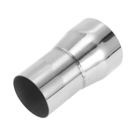 Mandrel Exhaust Pipe Adapter Concentric Reducer Car Exhaust Pipe Tubing Piping Adapter 2" OD to 2.5" OD 4" Length T304 Stainless Steel Silver Tone