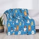 thumbnail image 3 of Fotbe Cute Dogs Manta de Franela con Estampado, Manta Ultrasuave para Cama, Sofá, Auto, Hipoalergénica y Antibolitas-80"x60", 3 of 6